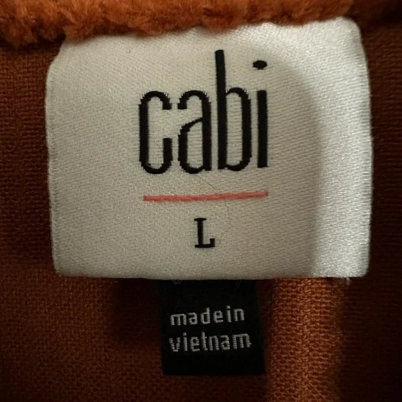 CAbi Corduroy Double Breasted 'Professor Peacoat' Rust / Burnt Orange - Picture 15 of 16